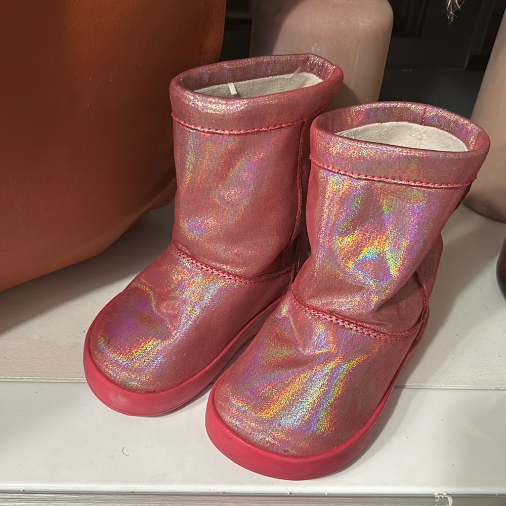 Pink Iridescent CROCS
